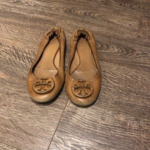 Brown Torey Burch flats